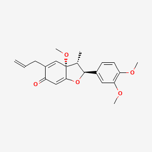 molecular formula C21H24O5 B1195108 裸丹宁 B CAS No. 87402-88-8
