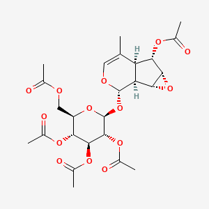 molecular formula C25H32O14 B1195113 Deutzioside pentaacetate 