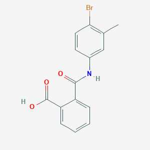 molecular formula C15H12BrNO3 B11951133 2-[(4-Bromo-3-methylphenyl)carbamoyl]benzoic acid 