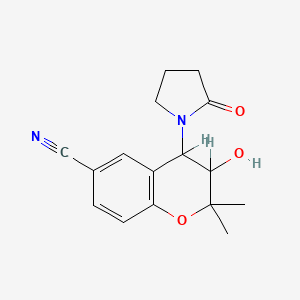 molecular formula C16H18N2O3 B1195114 Cromakalim CAS No. 94535-51-0