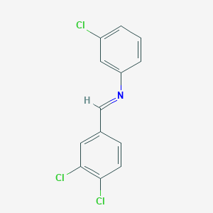 molecular formula C13H8Cl3N B11951195 3-Chloro-N-(3,4-dichlorobenzylidene)aniline CAS No. 63462-30-6