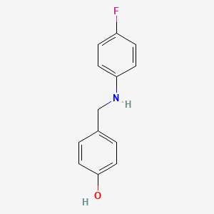 4-[(4-Fluoroanilino)methyl]phenol