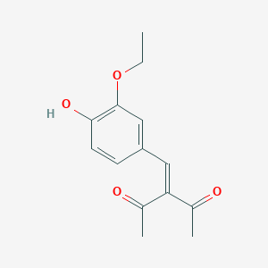 3-(3-Ethoxy-4-hydroxy-benzylidene)-pentane-2,4-dione