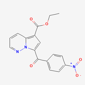 Ethyl 7-(4-nitrobenzoyl)pyrrolo(1,2-B)pyridazine-5-carboxylate