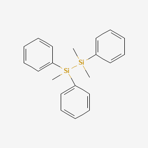 molecular formula C21H24Si2 B11951250 1,1,2-Trimethyl-1,2,2-triphenyldisilane CAS No. 1450-19-7