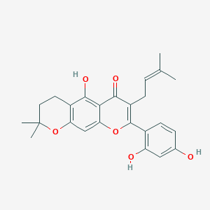 molecular formula C25H26O6 B1195126 Dihydrocudraflavone B 
