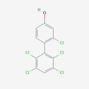 B119513 3-Chloro-4-(2,3,5,6-tetrachlorophenyl)phenol CAS No. 150304-11-3