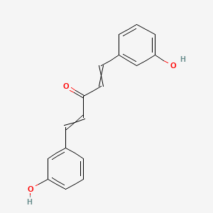 molecular formula C17H14O3 B1195130 1,5-Bis(3-hydroxyphenyl)-1,4-pentadien-3-one 