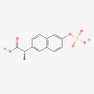 molecular formula C13H12O6S B1195134 (2s)-2-[6-(Sulfooxy)naphthalen-2-yl]propanoic acid CAS No. 69391-09-9