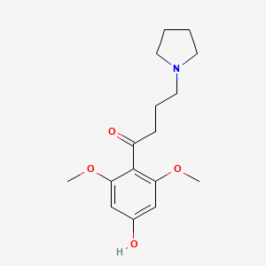 molecular formula C16H23NO4 B1195135 P-Demethylbuflomedil 