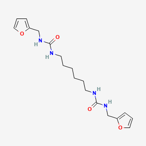 molecular formula C18H26N4O4 B11951365 1-Furan-2-ylmethyl-3-[6-(3-furan-2-ylmethyl-ureido)-hexyl]-urea 