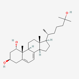 molecular formula C27H44O3 B1195144 Cholesta-5,7-diene-1,3,25-triol, (1alpha,3beta)- CAS No. 61954-91-4