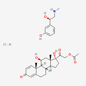 molecular formula C32H44ClNO8 B1195146 Prednefrin CAS No. 78393-43-8