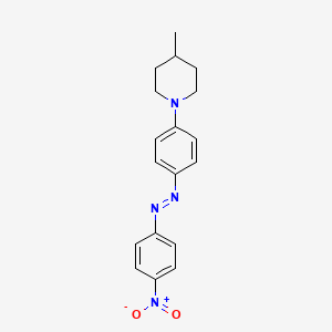 molecular formula C18H20N4O2 B11951461 4-Methyl-1-(4-(4-nitrophenylazo)phenyl)piperidine CAS No. 200394-30-5