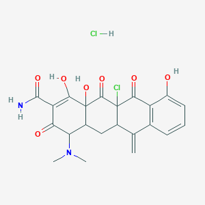 11A-chloro-4-(dimethylamino)-3,10,12a-trihydroxy-6-methylene-1,11,12-trioxo-1,4,4a,5,5a,6,11,11a,12,12a-decahydrotetracene-2-carboxamide hydrochloride