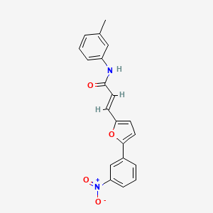 3-(5-(3-Nitrophenyl)furan-2-yl)-N-(m-tolyl)acrylamide