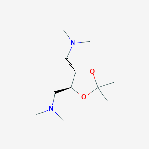 molecular formula C11H24N2O2 B11951520 1,1'-((4S,5S)-2,2-Dimethyl-1,3-dioxolane-4,5-diyl)bis(N,N-dimethylmethanamine) 