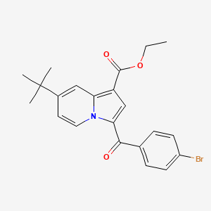 Ethyl 3-(4-bromobenzoyl)-7-tert-butyl-1-indolizinecarboxylate