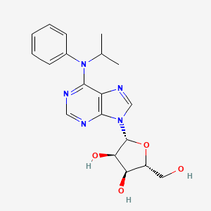 molecular formula C19H23N5O4 B1195175 Isopropylphenyladenosine CAS No. 29193-86-0
