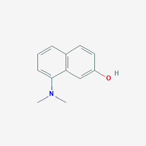 molecular formula C12H13NO B1195185 2-Naphthalenol, 8-(dimethylamino)- CAS No. 55346-51-5