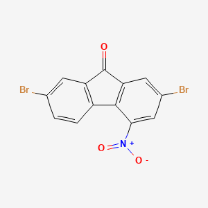 2,7-Dibromo-4-nitro-9h-fluoren-9-one