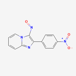 Imidazo(1,2-a)pyridine, 2-(p-nitrophenyl)-3-nitroso-