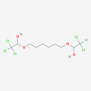 2,2,2-Trichloro-1-[6-(2,2,2-trichloro-1-hydroxyethoxy)hexoxy]ethanol