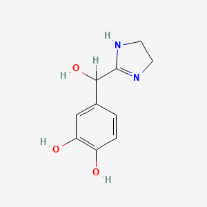 B1195218 2-(3,4,alpha-Trihydroxybenzyl)imidazoline CAS No. 85232-93-5