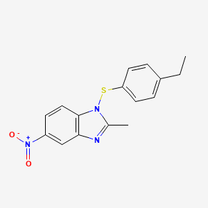 1-((4-Ethylphenyl)thio)-2-methyl-5-nitro-1H-benzimidazole