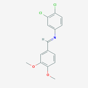 molecular formula C15H13Cl2NO2 B11952226 3,4-dichloro-N-[(E)-(3,4-dimethoxyphenyl)methylidene]aniline 