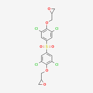 2-[(2,6-Dichloro-4-{[3,5-dichloro-4-(2-oxiranylmethoxy)phenyl]sulfonyl}phenoxy)methyl]oxirane