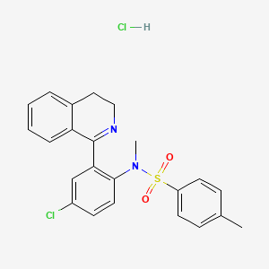 N-[4-chloro-2-(3,4-dihydro-1-isoquinolinyl)phenyl]-N,4-dimethylbenzenesulfonamide hydrochloride