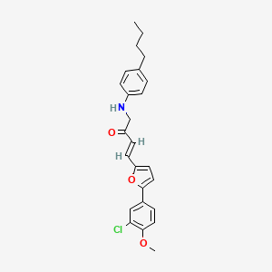 1-((4-Butylphenyl)amino)-4-(5-(3-chloro-4-methoxyphenyl)furan-2-yl)but-3-en-2-one