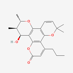 molecular formula C22H26O5 B1195242 侧耳菌素 CAS No. 909-14-8