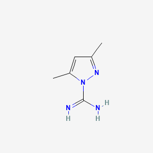 molecular formula C6H10N4 B1195251 3,5-Dimethylpyrazole-1-carboxamidine CAS No. 22906-75-8