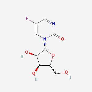 molecular formula C9H11FN2O5 B1195255 1beta-D-Ribofuranosyl-5-fluoropyrimidin-2(1H)-one CAS No. 64967-16-4