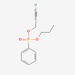 molecular formula C12H15O3P B1195283 Propyl-2-propynylphenylphosphonate CAS No. 18705-22-1