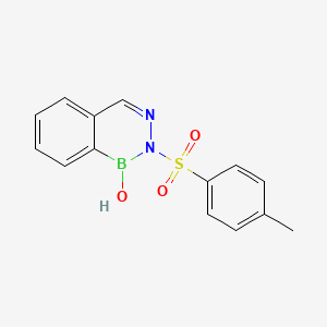 molecular formula C14H13BN2O3S B1195285 Diazaborine 