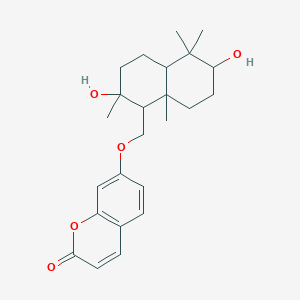 molecular formula C24H32O5 B1195287 Nevskin CAS No. 61490-17-3