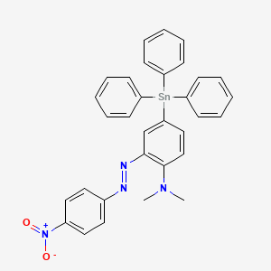 N,N-Dimethyl-2-(4-nitrophenylazo)-4-(triphenylstannyl)aniline