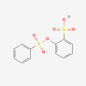 B1195304 Benzenesulfonyloxybenzenesulfonic acid CAS No. 15251-46-4