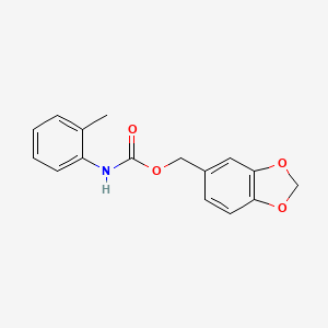 Benzo[d][1,3]dioxol-5-ylmethyl o-tolylcarbamate