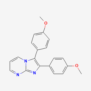 B1195306 2,3-Bis(p-methoxyphenyl)imidazo(1,2-a)pyrimidine CAS No. 23908-73-8