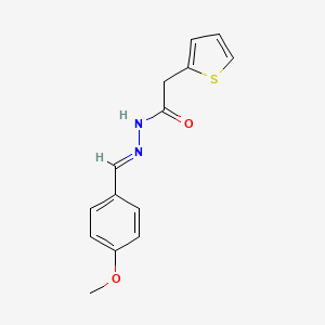 N'-[(4-Methoxyphenyl)methylidene]-2-(2-thienyl)acetohydrazide