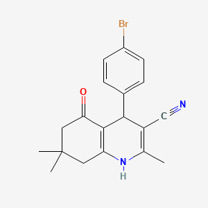 4-(4-Bromophenyl)-2,7,7-trimethyl-5-oxo-1,4,5,6,7,8-hexahydroquinoline-3-carbonitrile