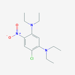 molecular formula C14H22ClN3O2 B11953160 4-Chloro-6-nitro-N,N,N',N'-tetraethyl-1,3-phenylenediamine CAS No. 133573-89-4