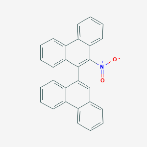 molecular formula C28H17NO2 B11953215 10-Nitro-9,9'-biphenanthrene CAS No. 96216-26-1