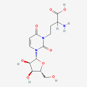 molecular formula C13H19N3O8 B1195333 3-(3-氨基-3-羧基丙基)尿苷 CAS No. 52745-94-5