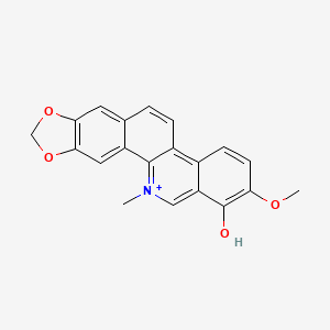 molecular formula C20H16NO4+ B1195341 法加啶 CAS No. 66804-20-4