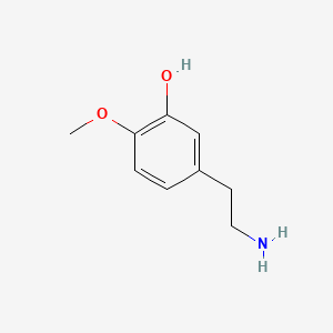 molecular formula C9H13NO2 B1195343 5-(2-氨基乙基)-2-甲氧基苯酚 CAS No. 3213-30-7